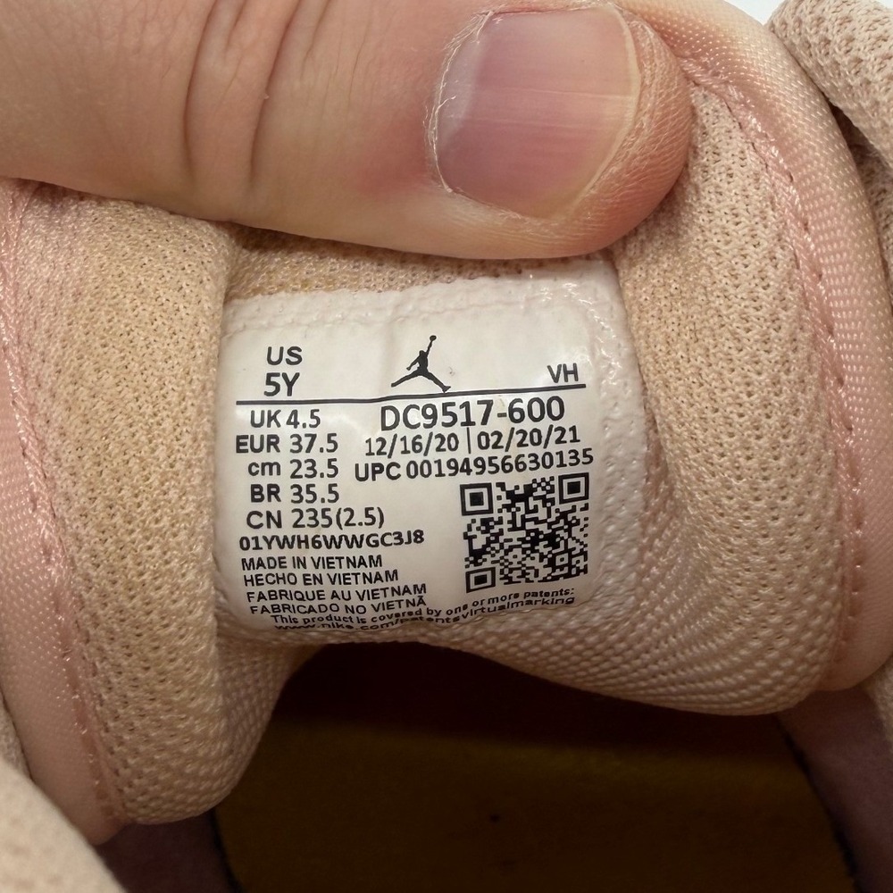 Air Jordan 1 Mid SE GS Arctic Punch Purple Pulse DC9517-600 Mens 5Y Womens 6.5 - Picture 5 of 5